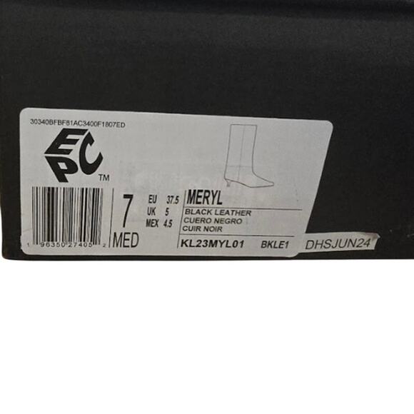 Meryl Leather Bootie in Black EUC Size 7 - Picture 5 of 11